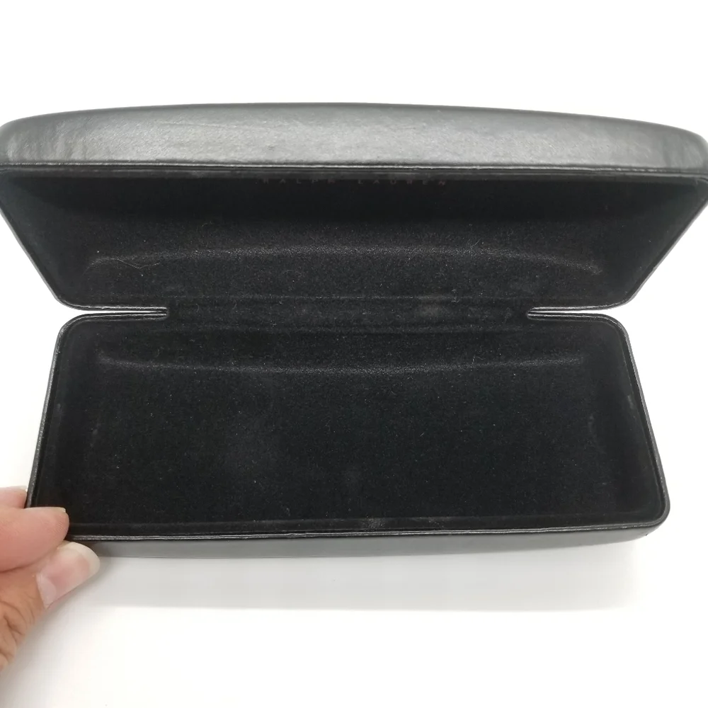 Ralph Ralph Lauren RRL black hinged glasses case